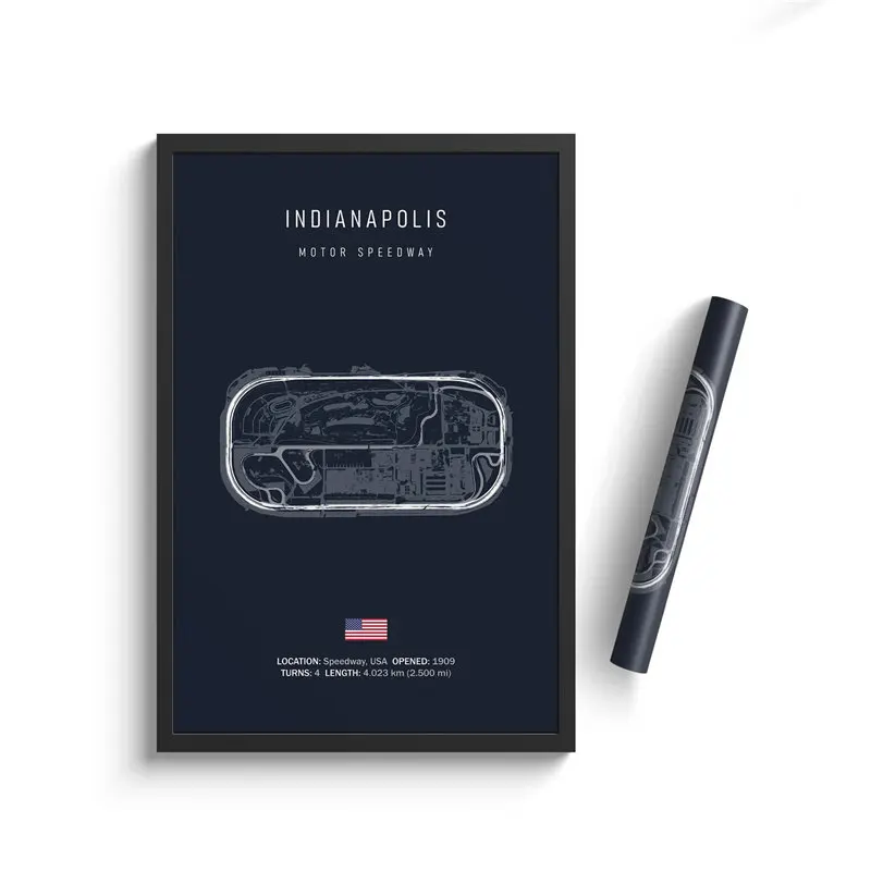 Plakat F1 tor wyścigowy Monaco Monza Czekolada
