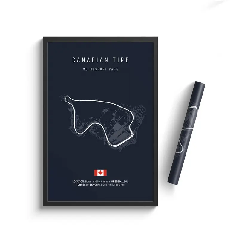 Plakat F1 tor wyścigowy Monaco Monza Kolba