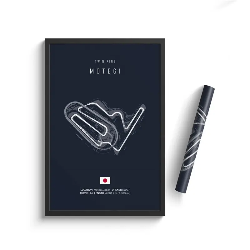 Plakat F1 tor wyścigowy Monaco Monza Wielo