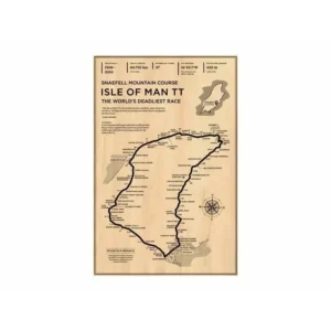 Plakat F1 vintage - tor Grand Prix Monaco Błękitny