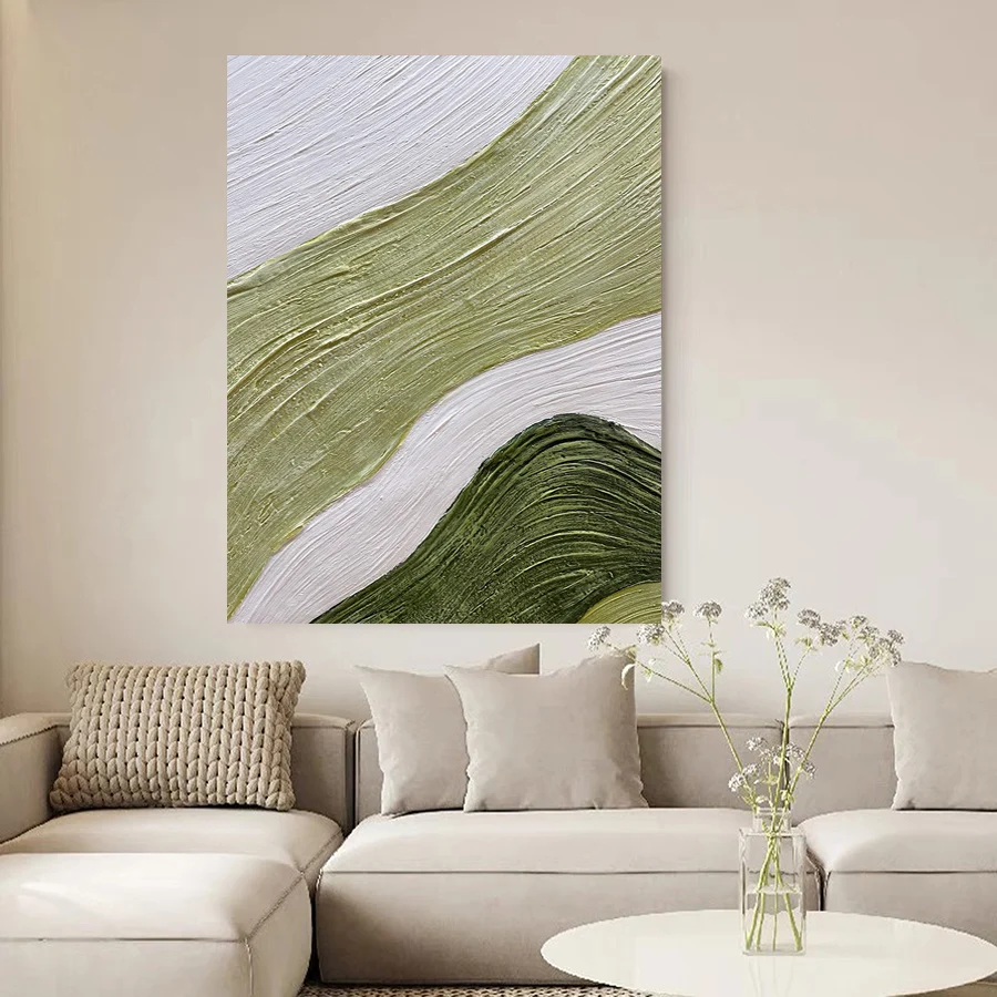 Plakat Abstrakcyjne Fale Oceanu Czerwony