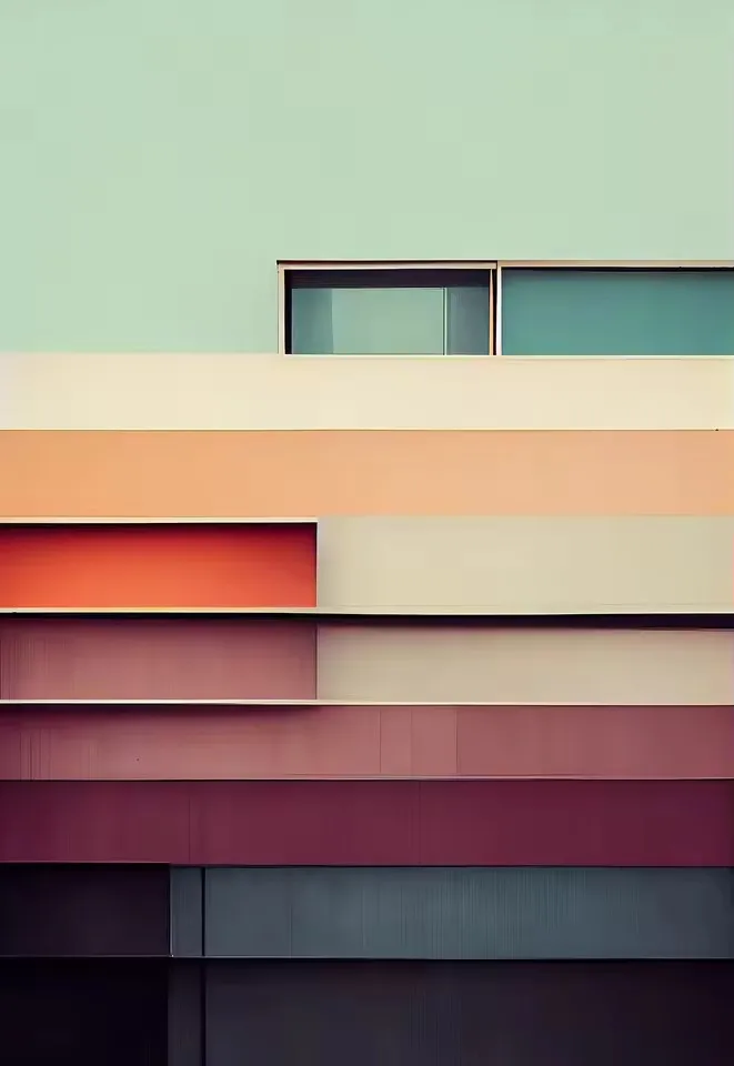 Plakat architektura Fallingwater Bauhaus Biały