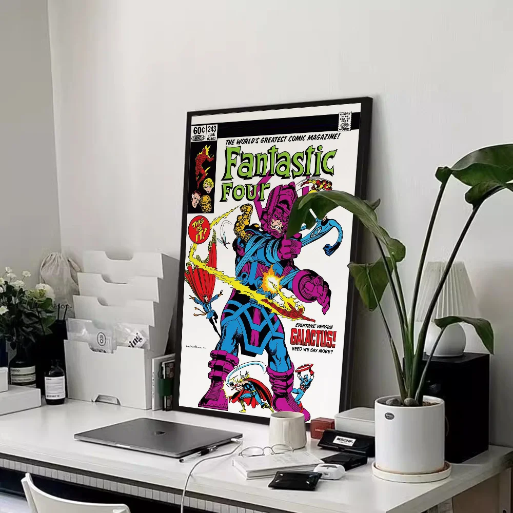Fantastyczna Czwórka – plakat w stylu retro comics Hei 10