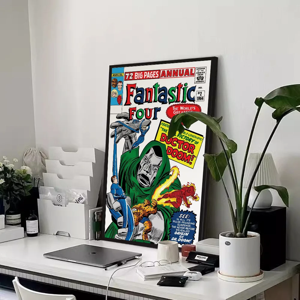 Fantastyczna Czwórka - plakat w stylu retro comics Hei 5