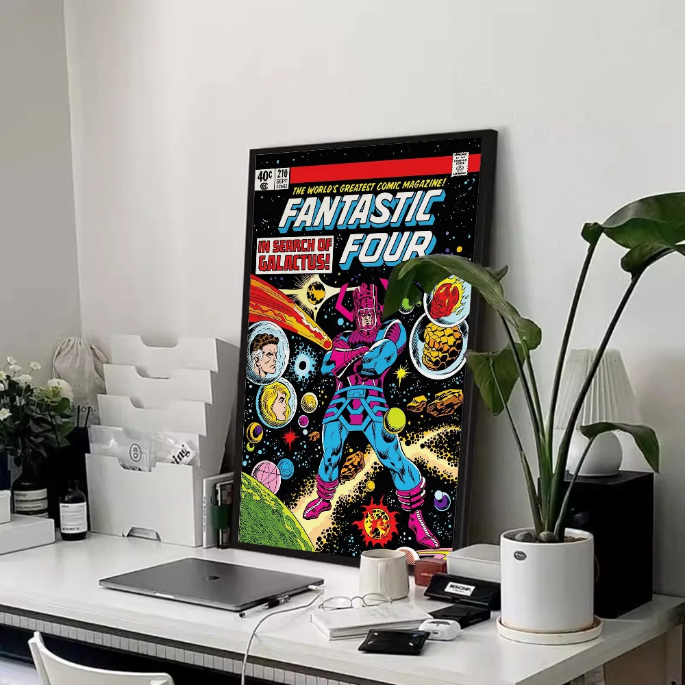 Fantastyczna Czwórka - plakat w stylu retro comics Hei 7