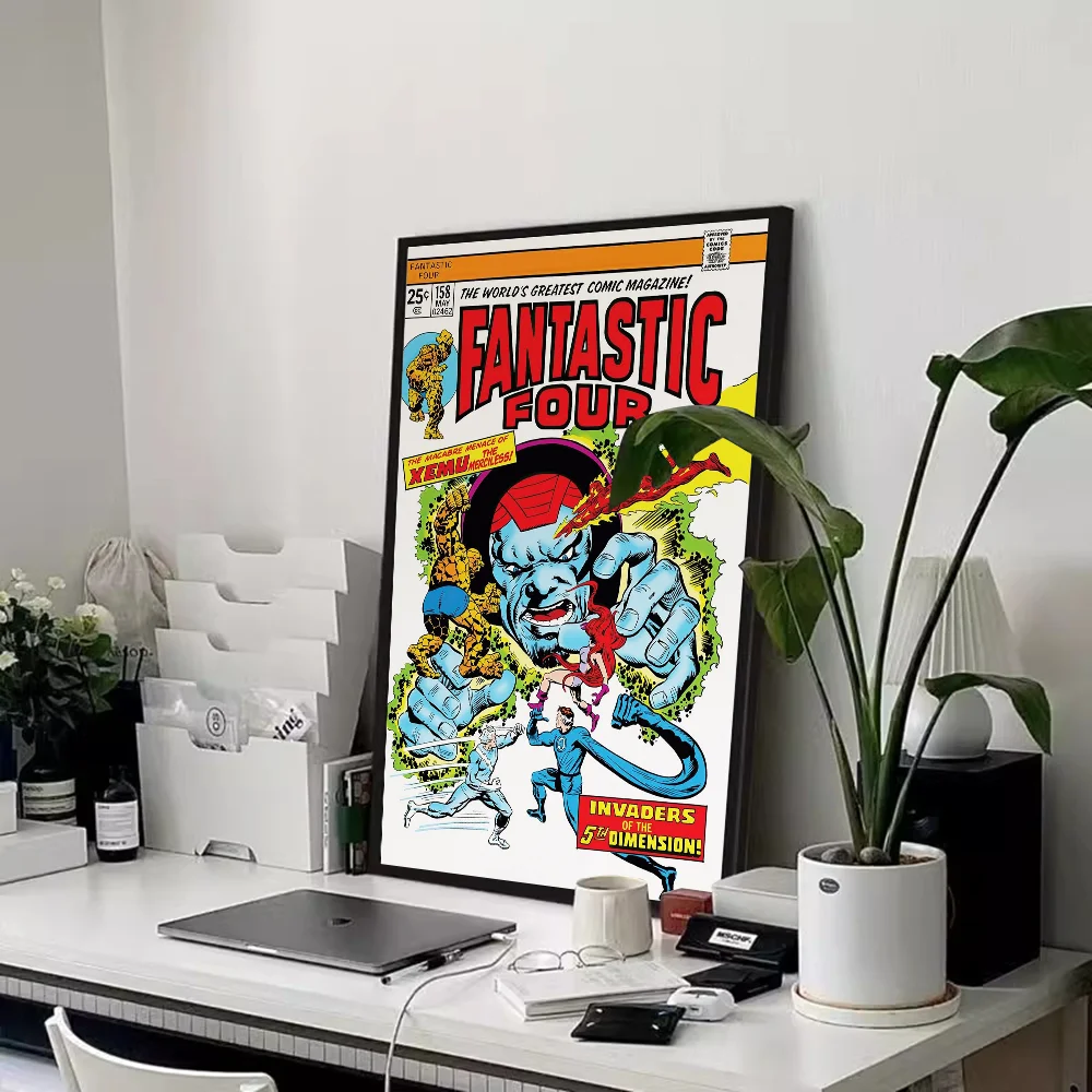 Fantastyczna Czwórka – plakat w stylu retro comics Hei 9