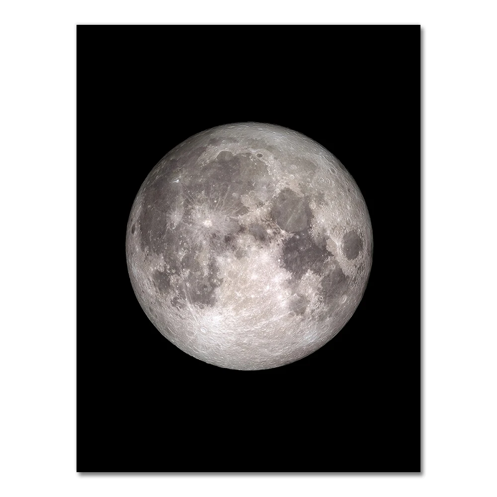 Plakat Fazy Księżyca Astronomia Burgundia