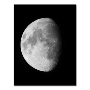Plakat Fazy Księżyca Astronomia Czerwony