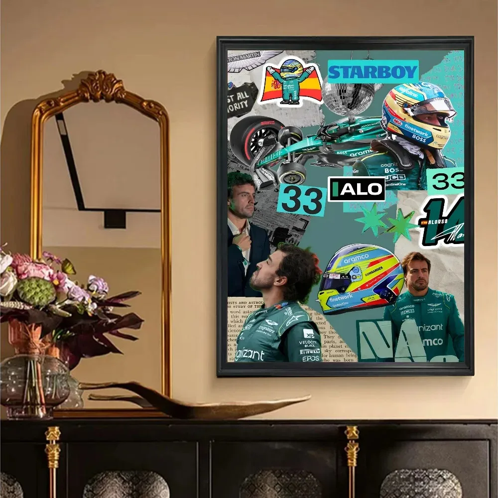 Plakat Fernando Alonso F1 Wzór 3