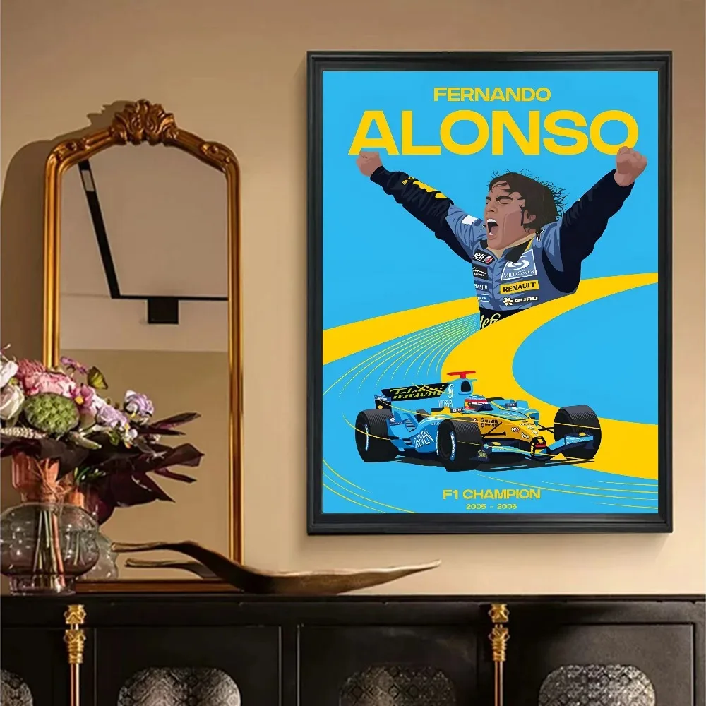 Plakat Fernando Alonso F1 Wzór 5