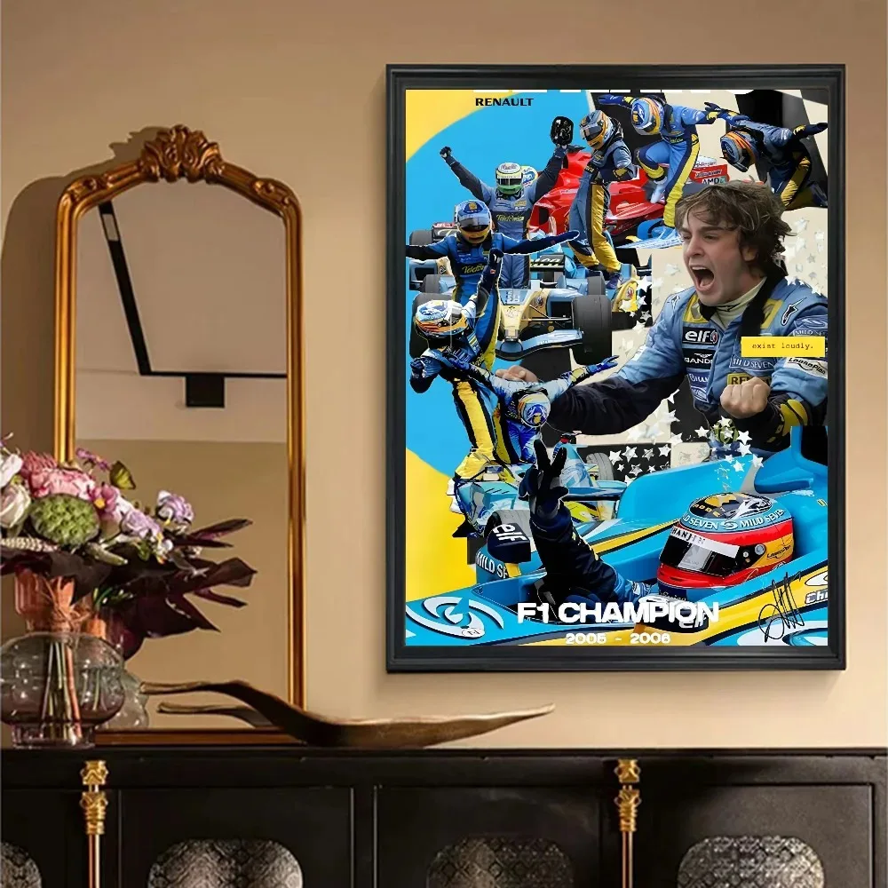 Plakat Fernando Alonso F1 Wzór 6
