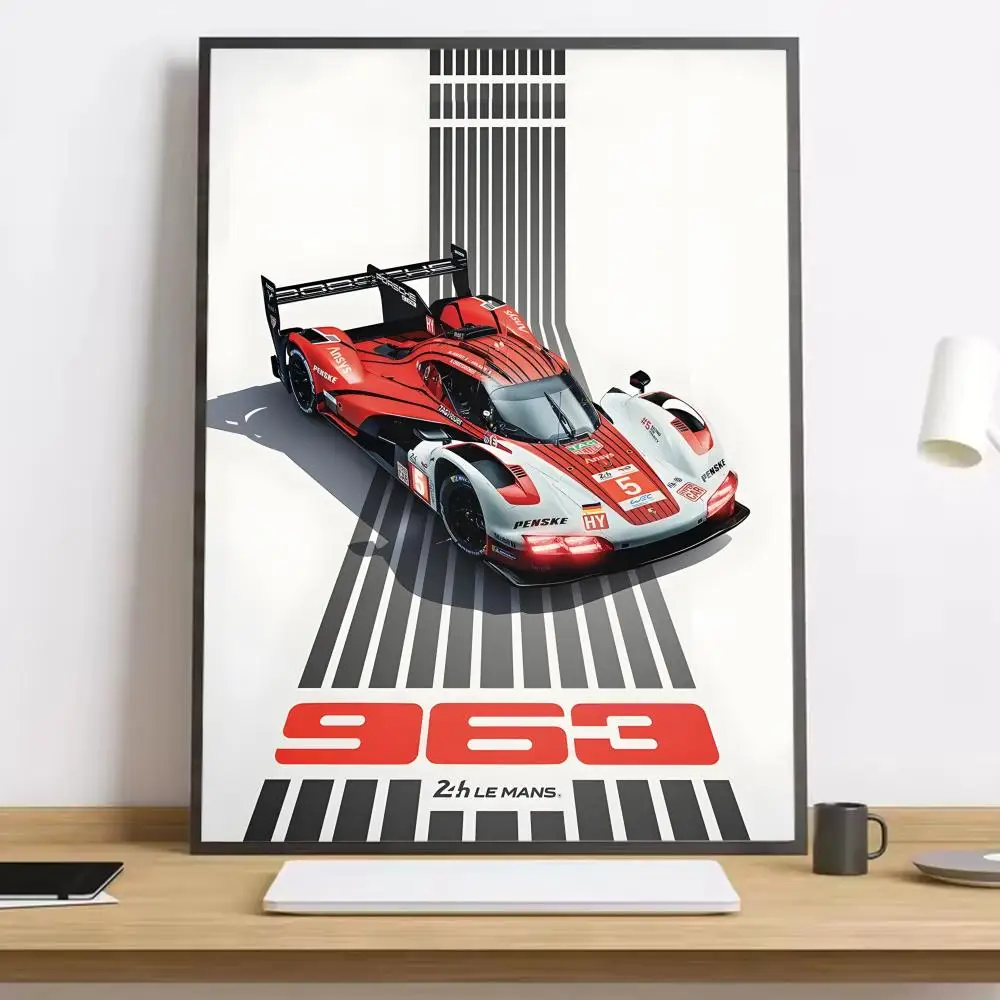 Ferrari 499P Le Mans - plakat motoryzacyjny Czarny3