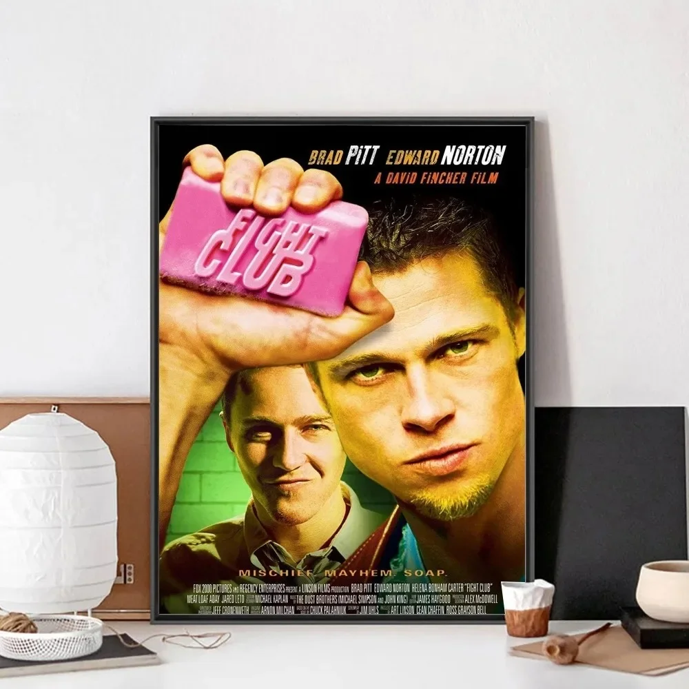 Fight Club - plakat filmowy vintage Niebieski