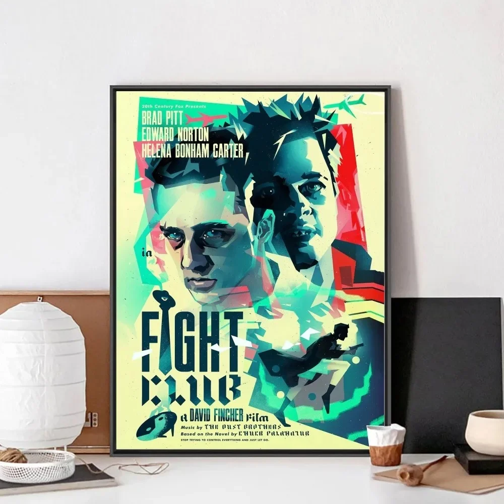 Fight Club - plakat filmowy vintage Zielony