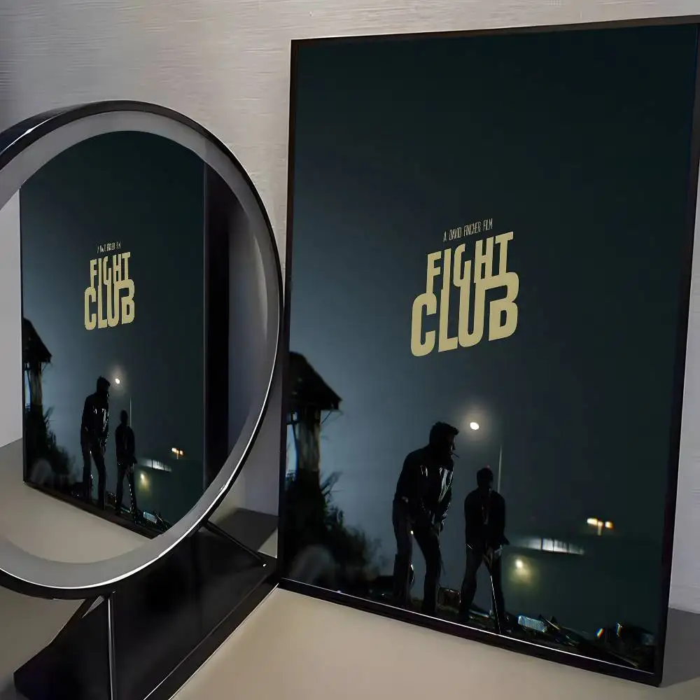 Plakat Fight Club - kultowy film na płótnie Wzór 3