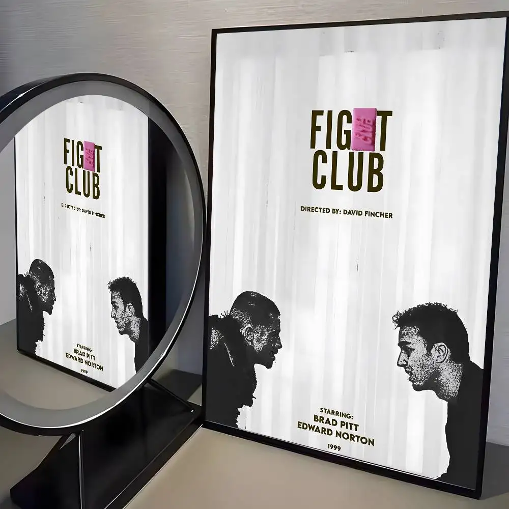 Plakat Fight Club - kultowy film na płótnie Wzór 8