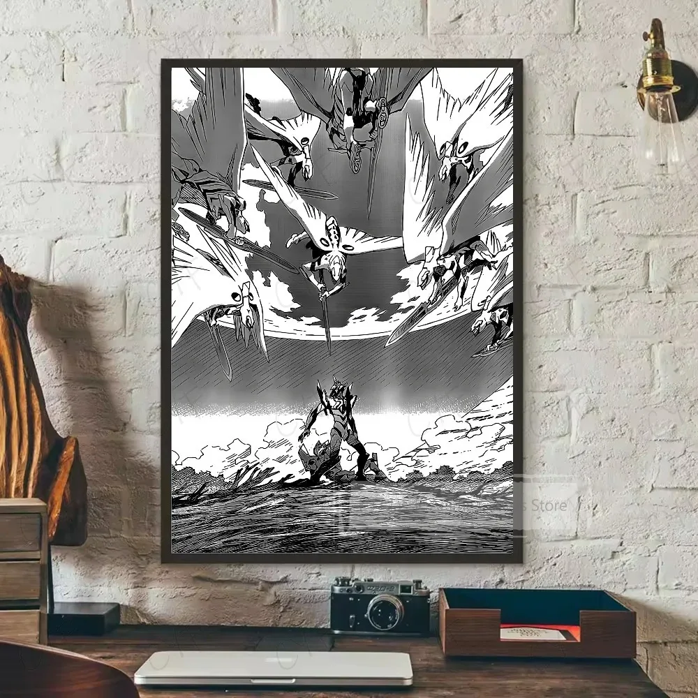 Plakat filmowy anime czarno-biały Czarny