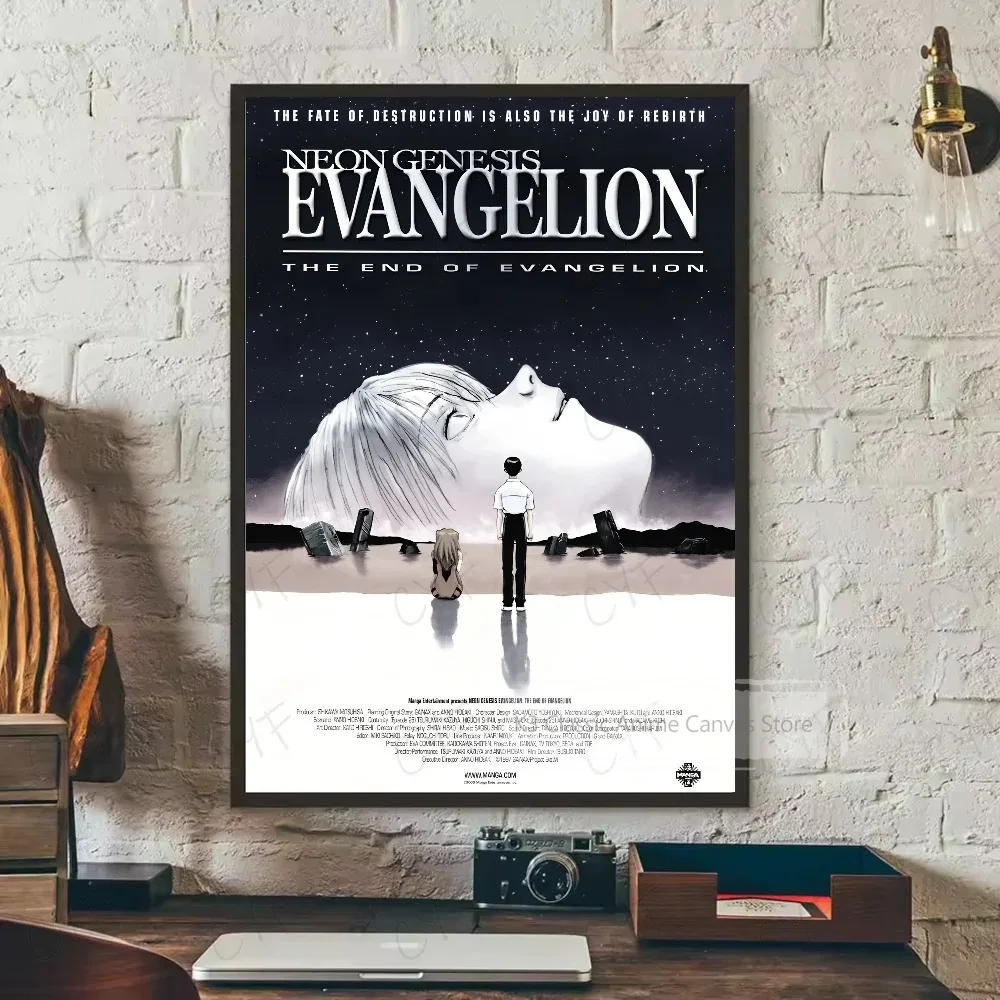Plakat filmowy anime czarno-biały Różowy