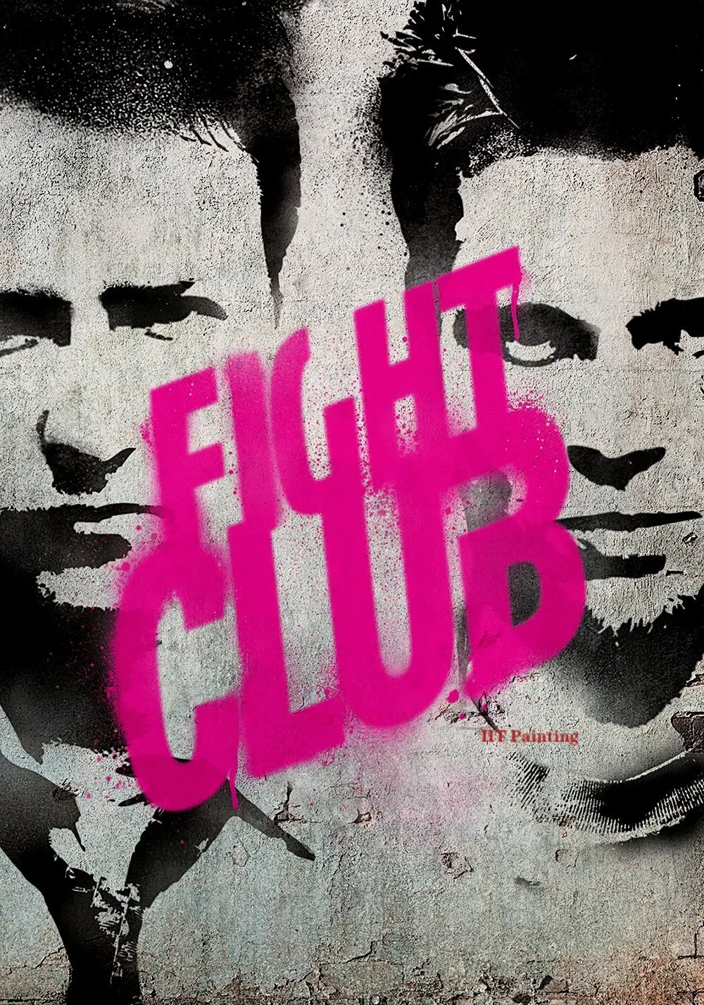 Fight Club - plakat filmowy Czarny
