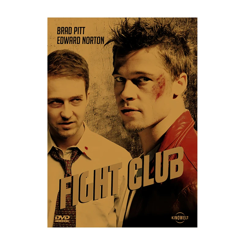 Plakat filmowy Fight Club w stylu retro Wzór 2