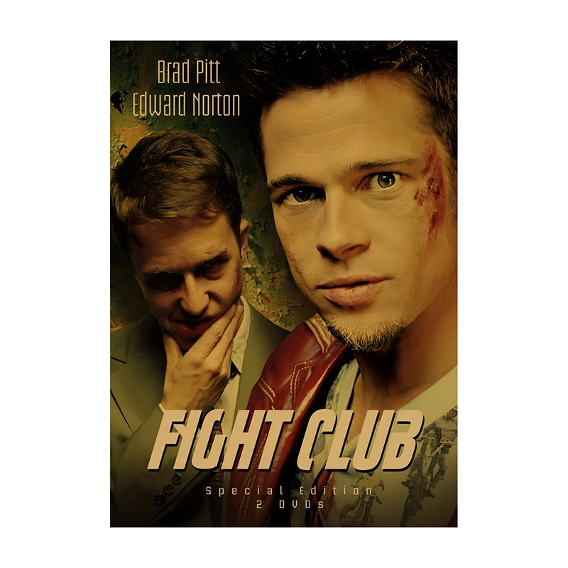 Plakat filmowy Fight Club w stylu retro Wzór 8