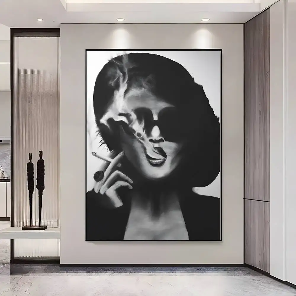 Plakat filmowy w klasycznym kinowym stylu Różowy