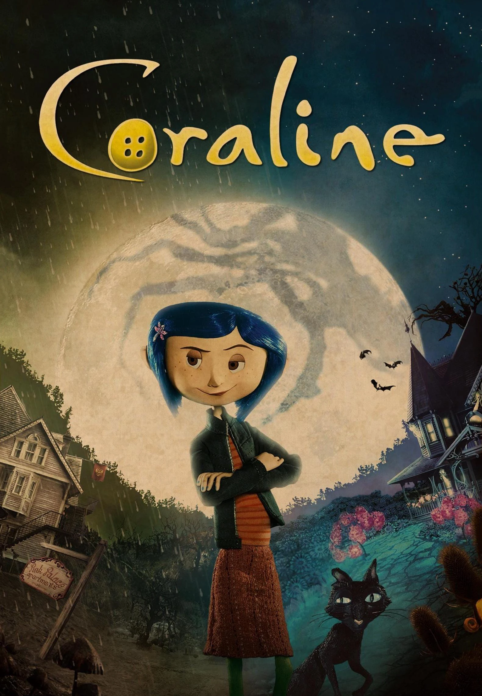 Plakat filmowy Koralina retro Wzór 6