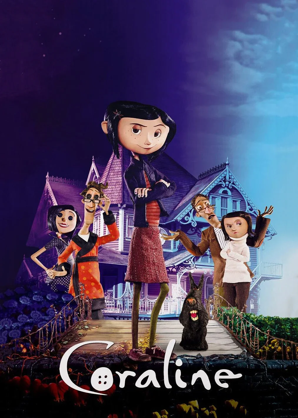 Plakat filmowy Koralina retro Wzór 9