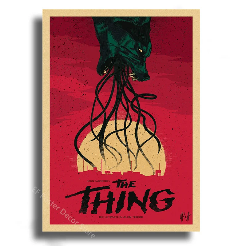 Plakat filmowy Monsters w stylu vintage Wzór 2