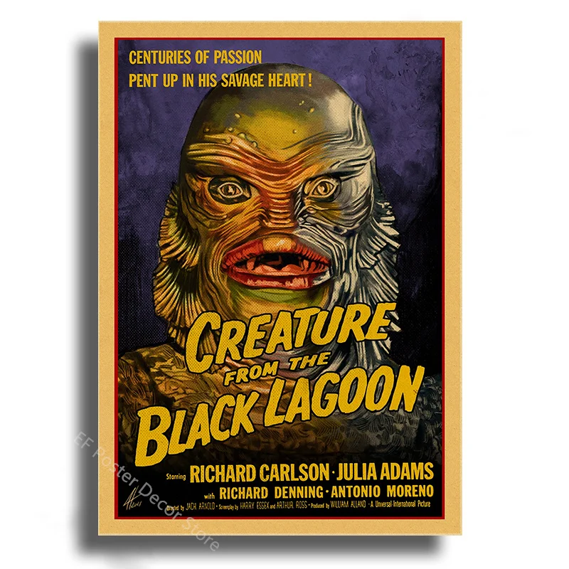 Plakat filmowy Monsters w stylu vintage Wzór 9