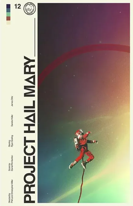 Plakat filmowy Projekt Hail Mary Wzór 3