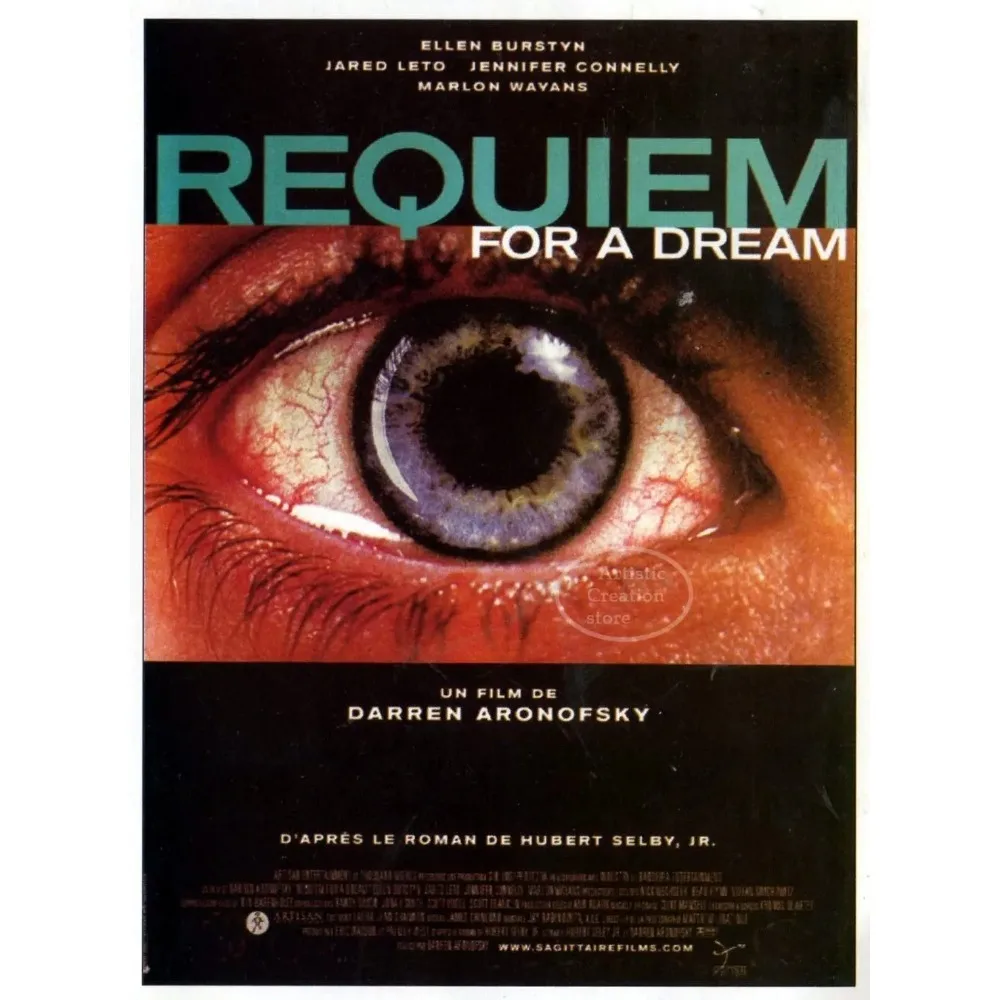Plakat filmowy Requiem dla snu Brązowy