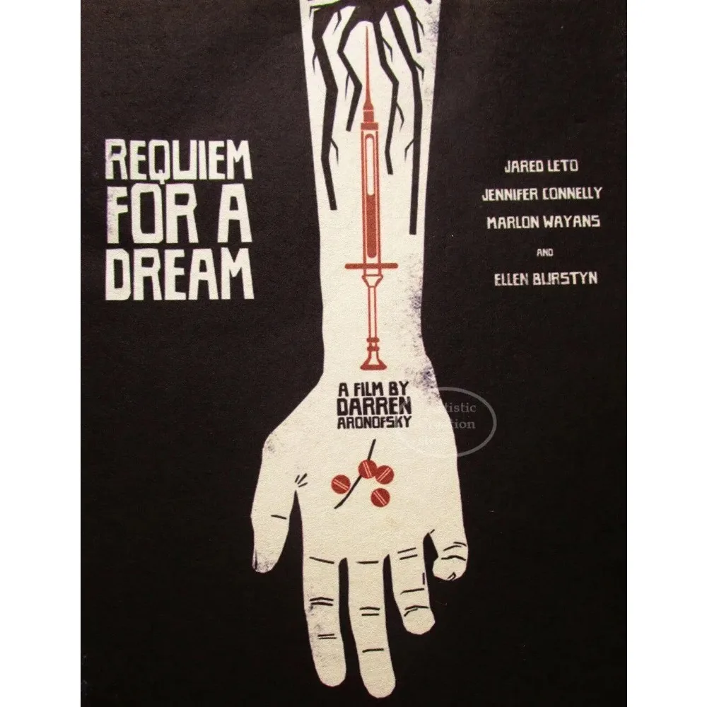 Plakat filmowy Requiem dla snu Jasny