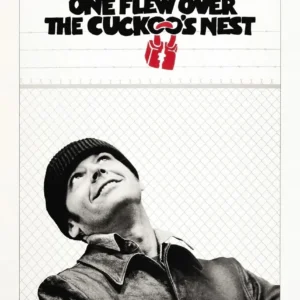 Plakat filmowy retro do salonu Niebieski