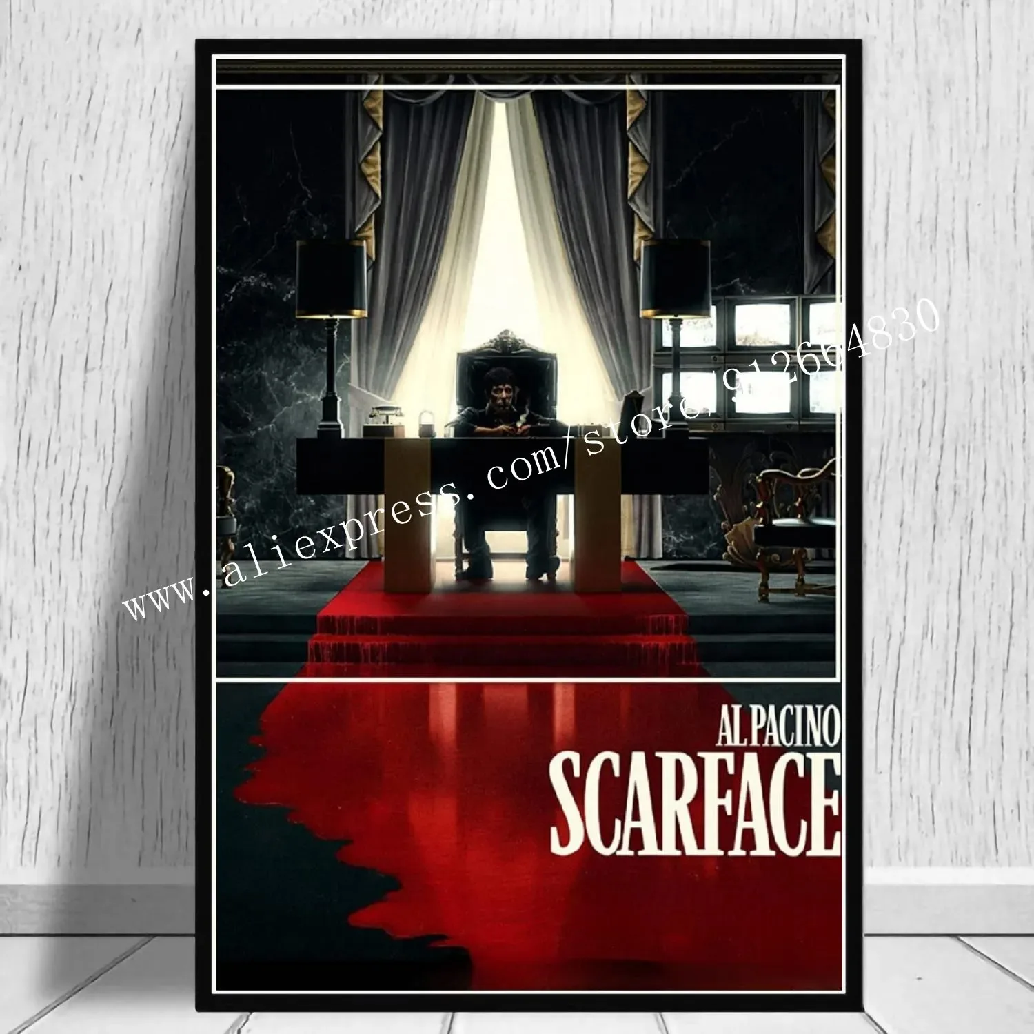 Scarface - plakat filmowy gangsterski Zielony
