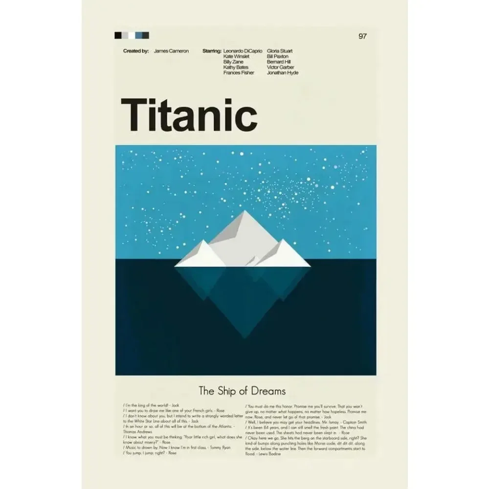 Plakat vintage The Truman Show – film Wzór 4