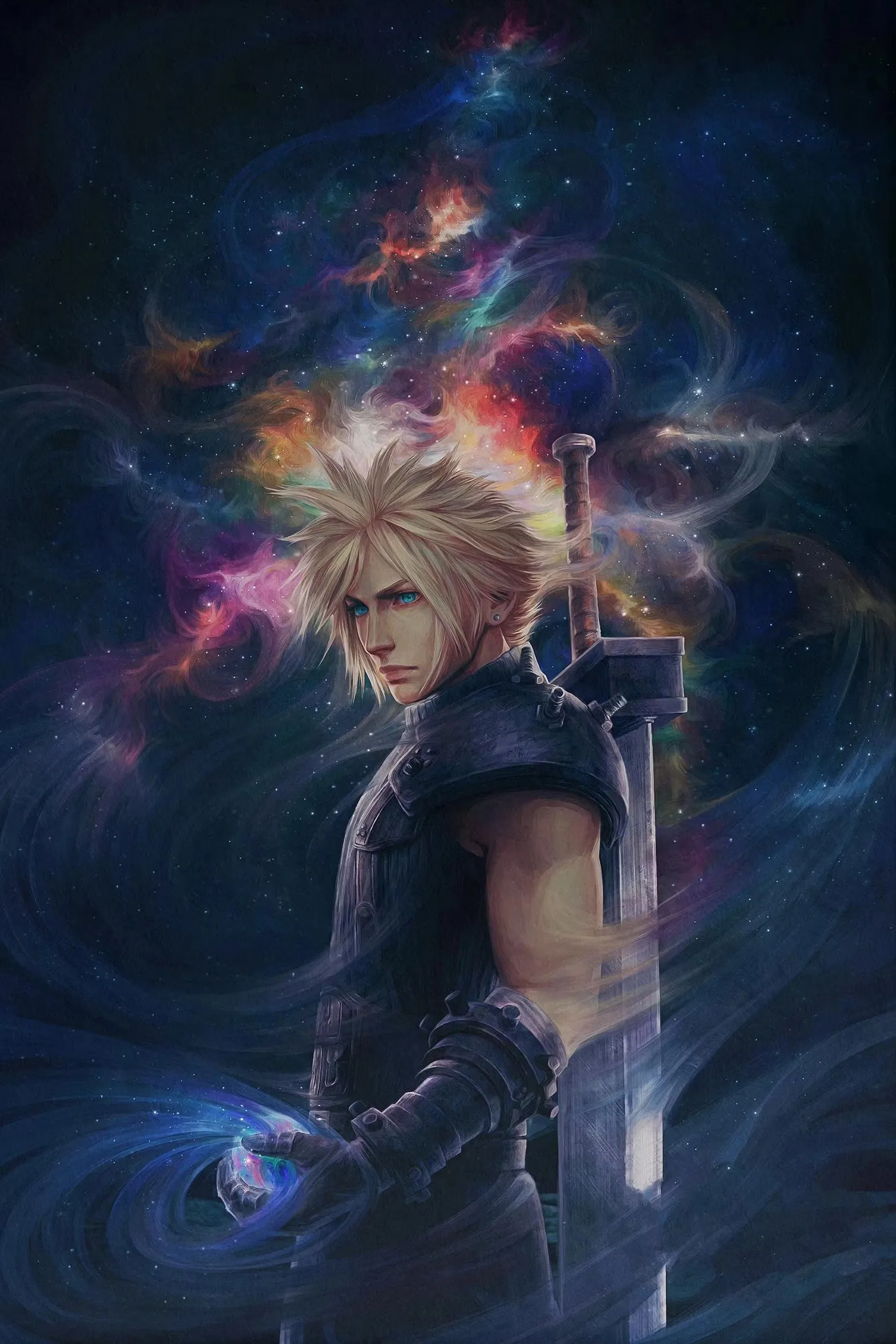 Final Fantasy VII - plakat Fioletowy