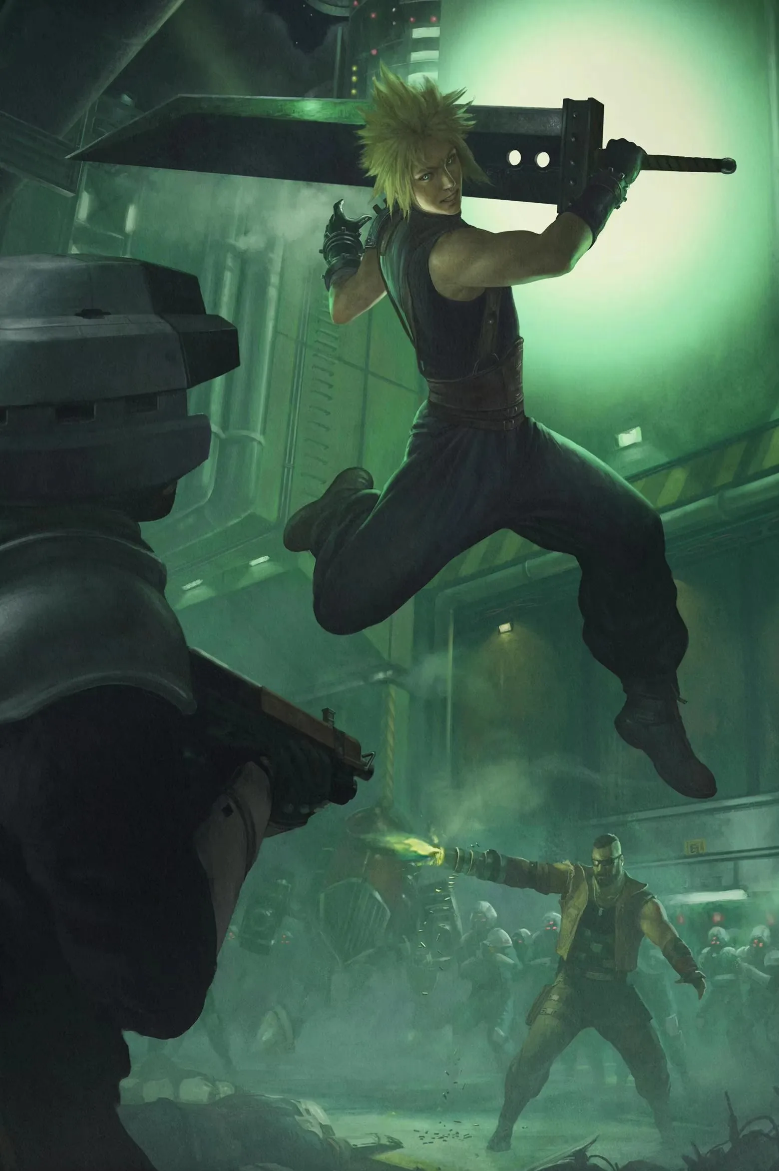 Final Fantasy VII – plakat Granatowy