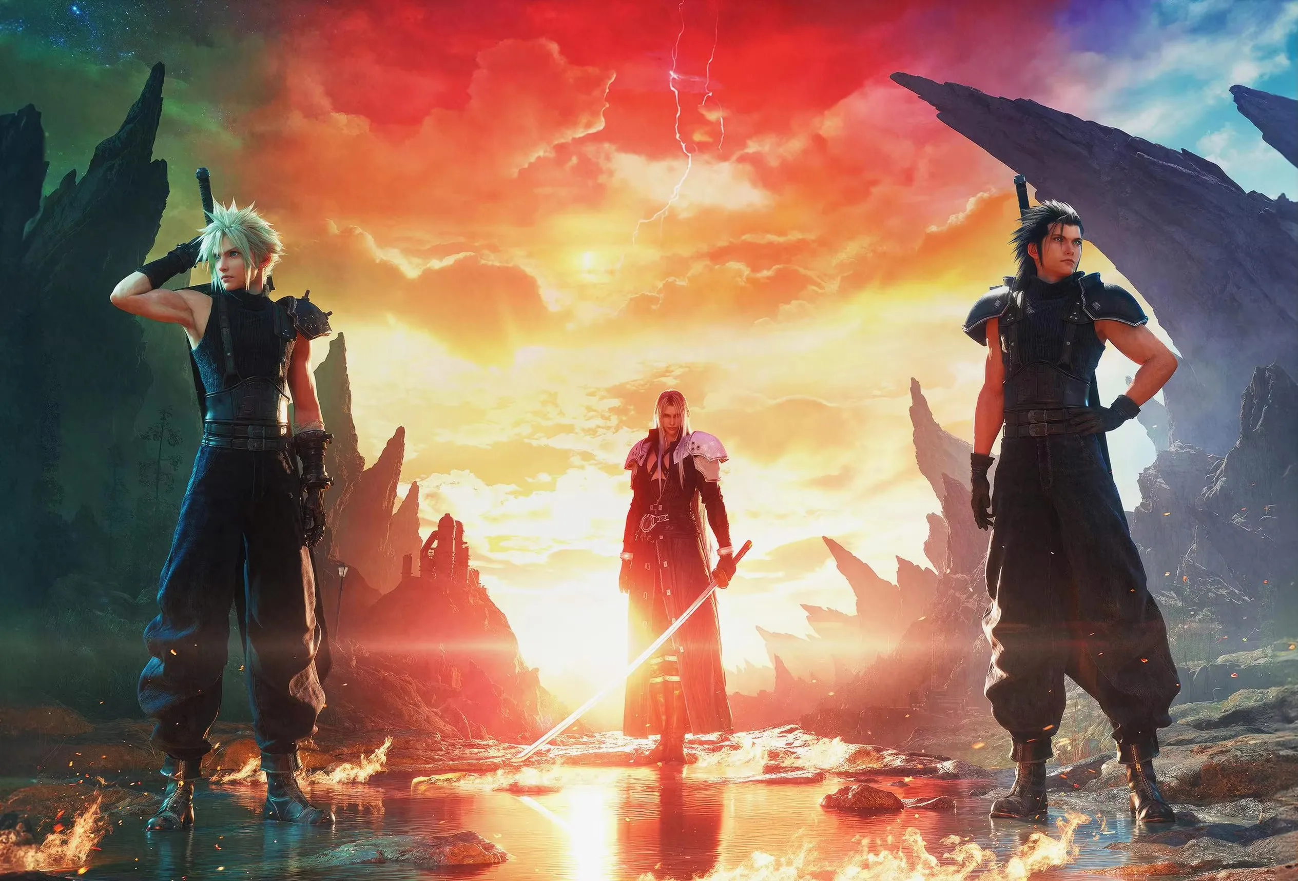 Final Fantasy VII - plakat Niebieski