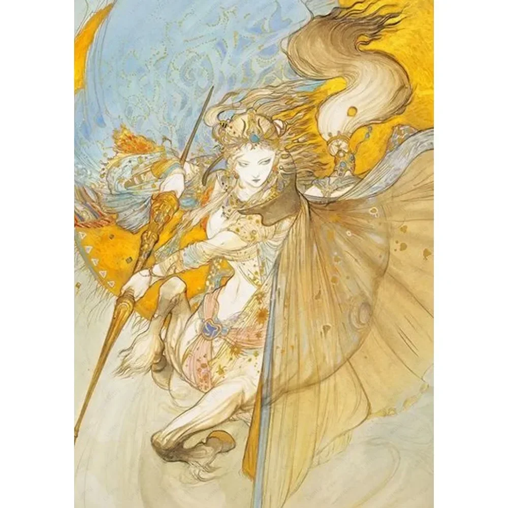Plakat Final Fantasy – sztuka Yoshitaki Amano Wzór 11