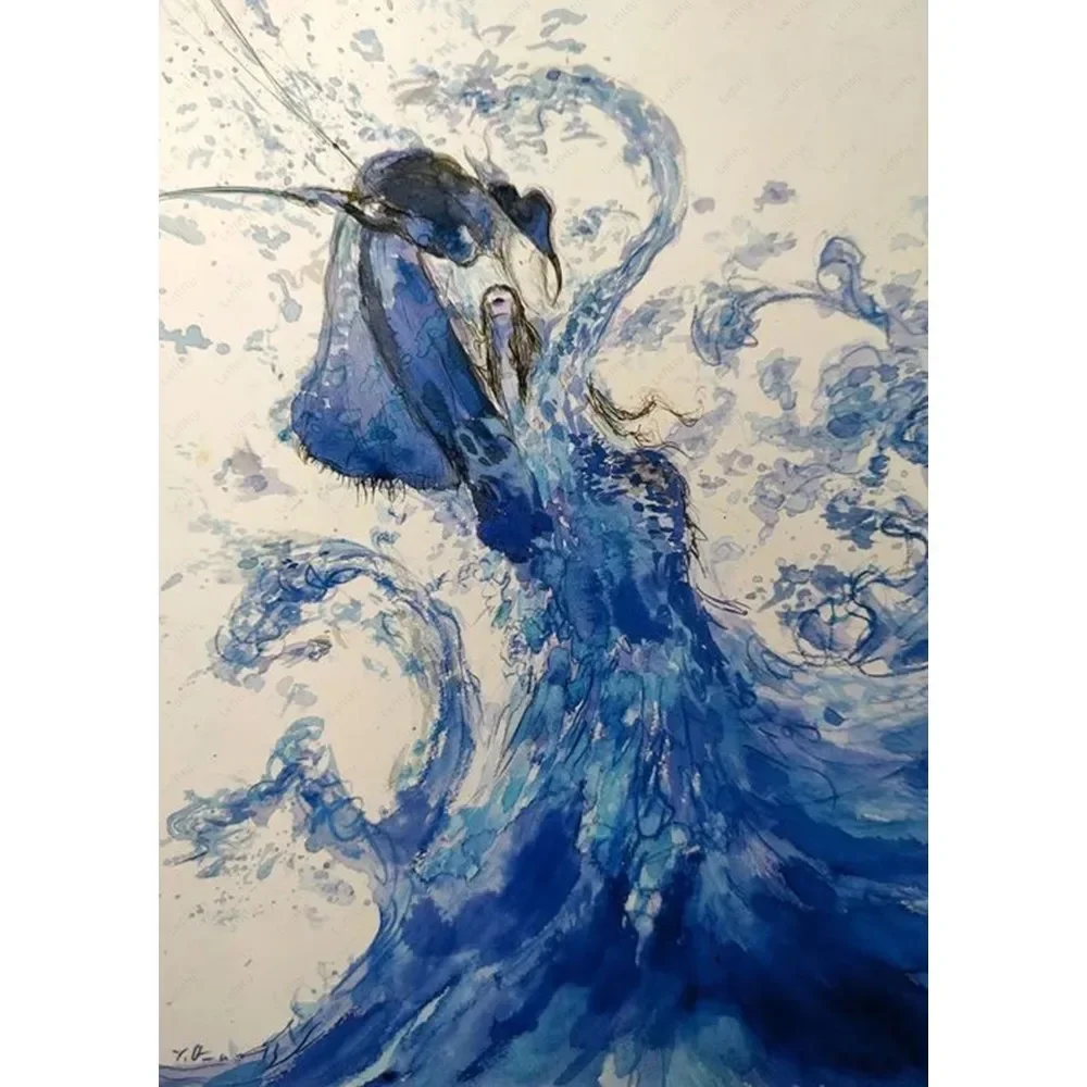 Plakat Final Fantasy – sztuka Yoshitaki Amano Wzór 12