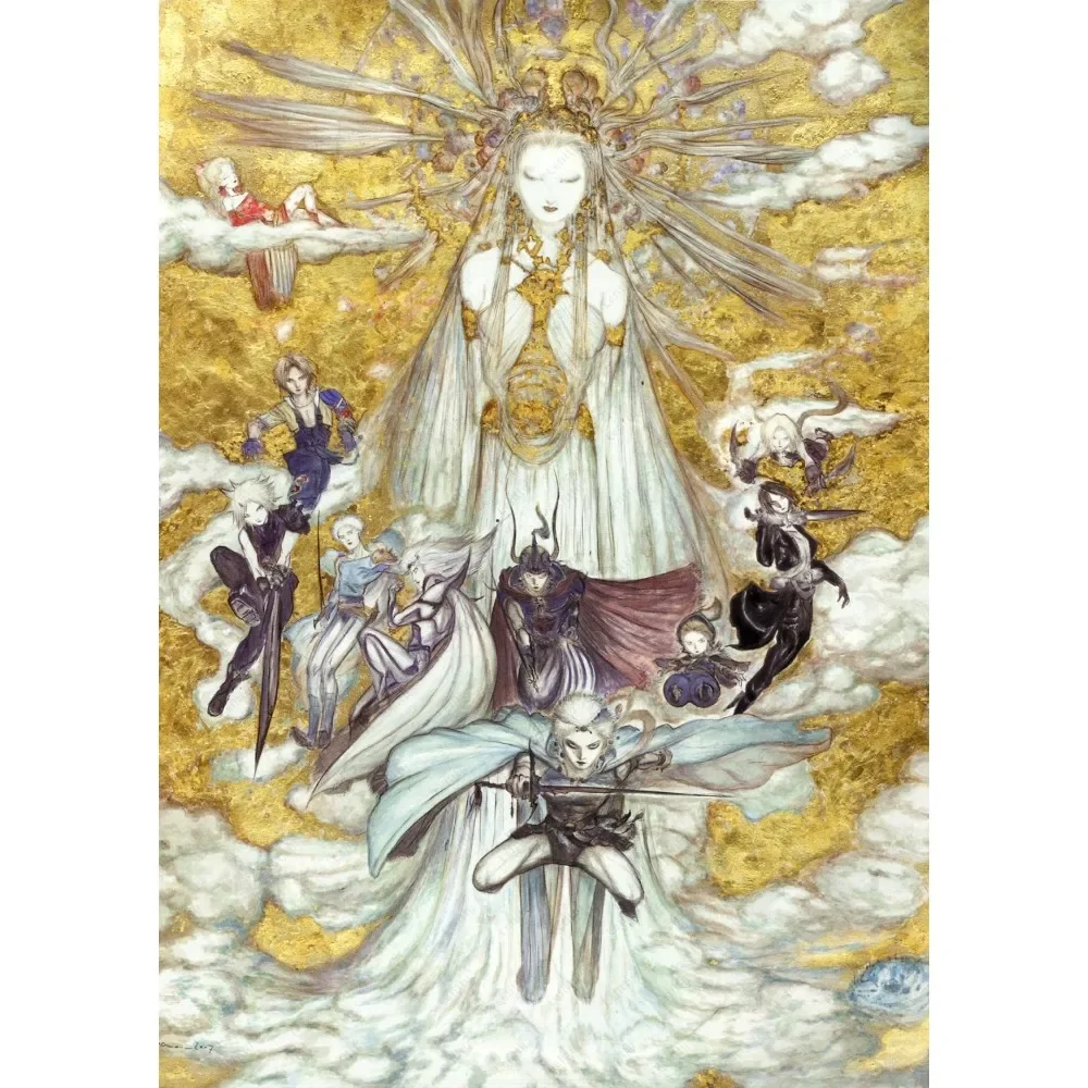 Plakat Final Fantasy - sztuka Yoshitaki Amano Wzór 5