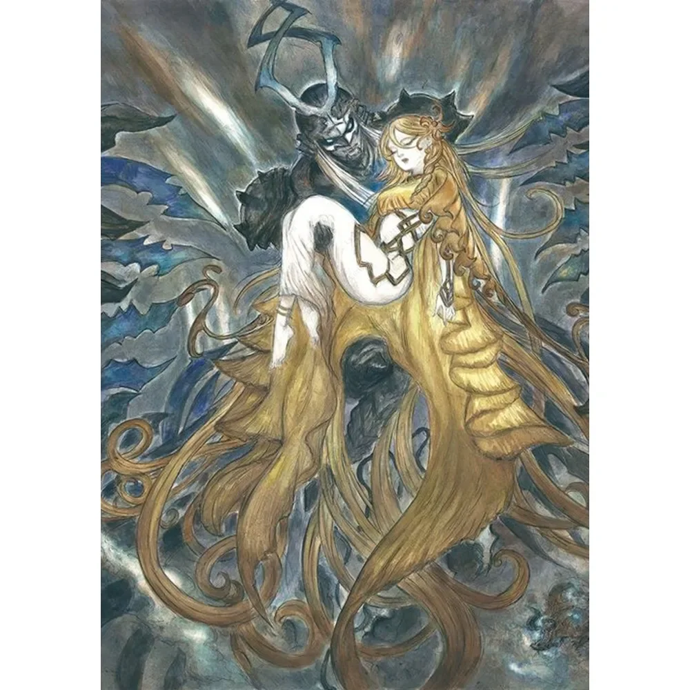 Plakat Final Fantasy – sztuka Yoshitaki Amano Wzór 9
