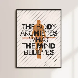 Plakat fitness - minimalistyczne cytaty o bieganiu Fioletowy/фиолетовый