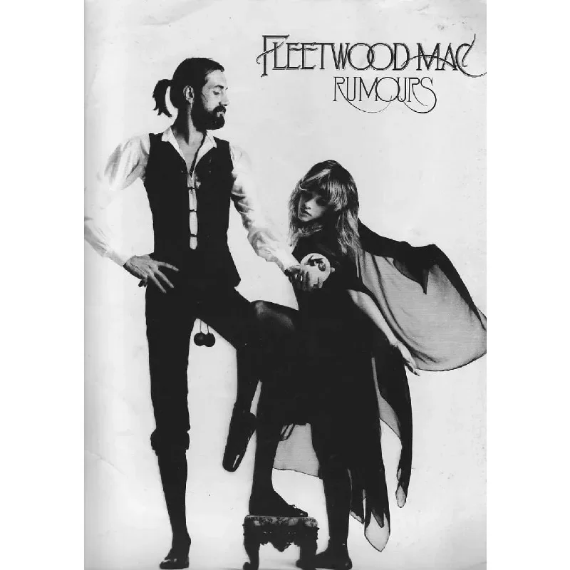Plakat Fleetwood Mac retro muzyczny Brązowy