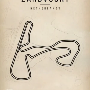Plakat Formula 1 motorsport w stylu nordyckim Wzór 1