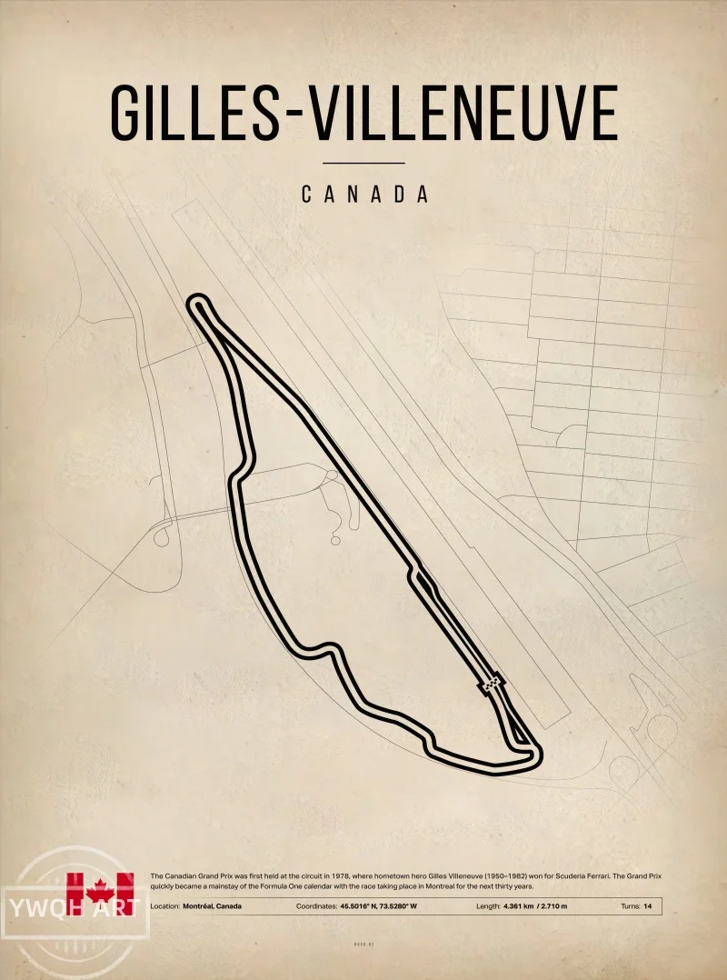 Plakat Formula 1 motorsport w stylu nordyckim Wzór 8