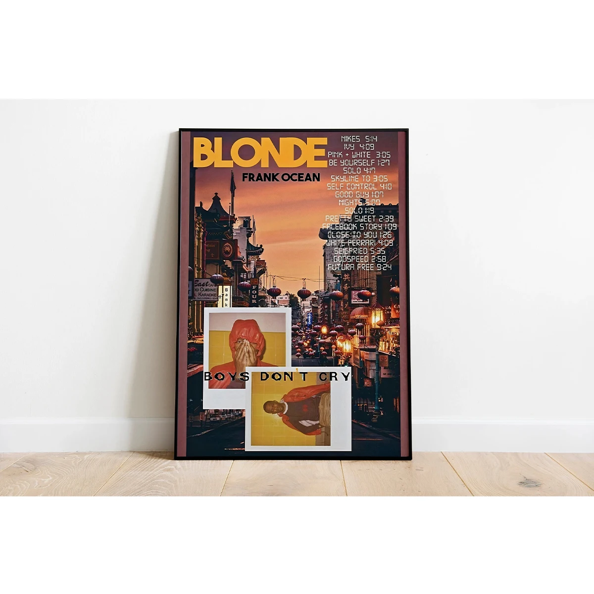 Plakat Frank Ocean Blond – muzyczna grafika Wzór 3