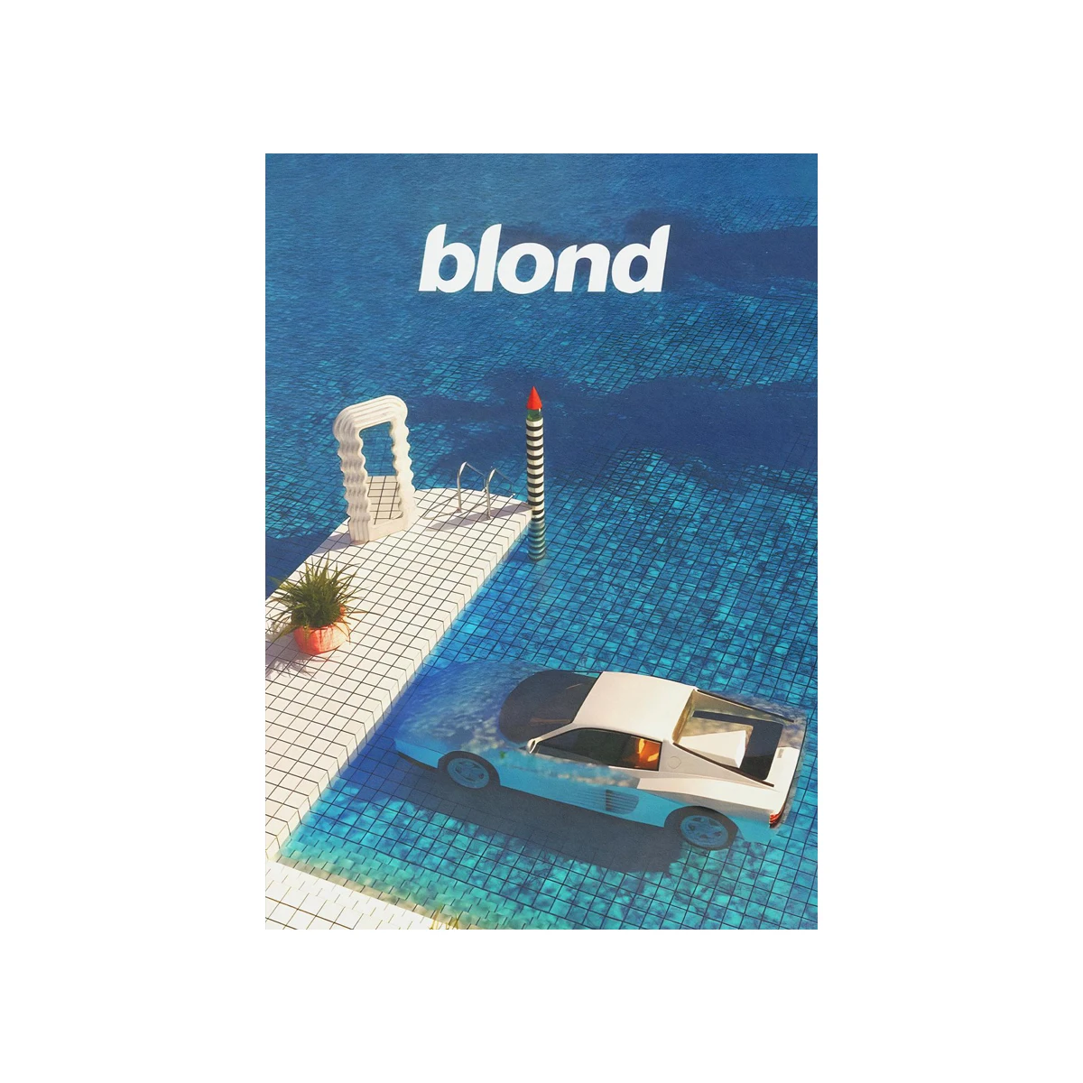 Plakat Frank Ocean Blond – muzyczna grafika Wzór 7