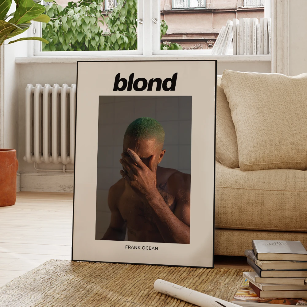 Plakat Frank Ocean Blonde Czarny